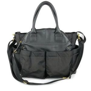 Skip Hop | "Chelsea" Black Messenger Diaper Bag